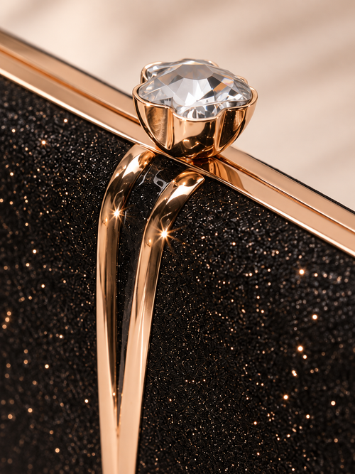 Alessia Crystal Frame Clutch