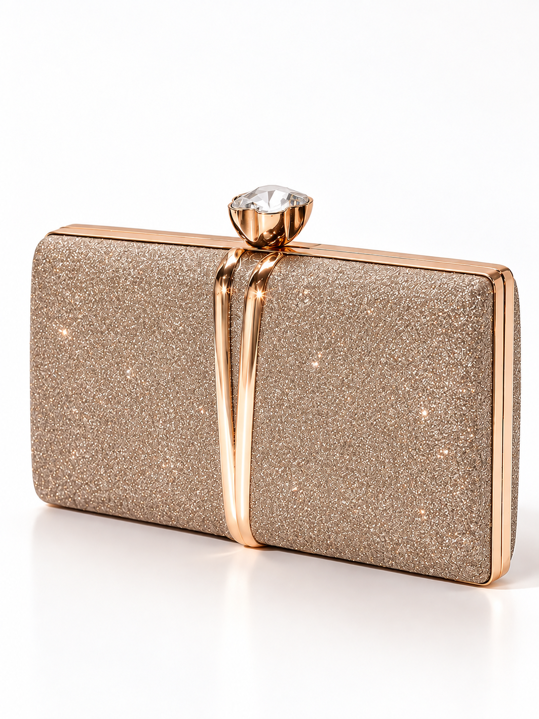 Alessia Crystal Frame Clutch