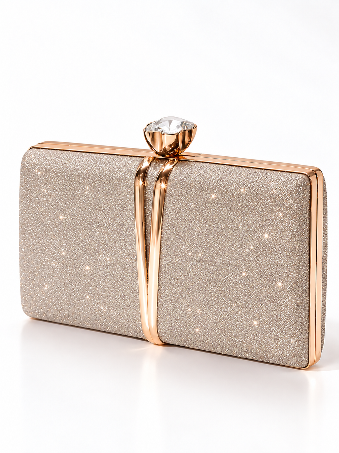 Alessia Crystal Frame Clutch