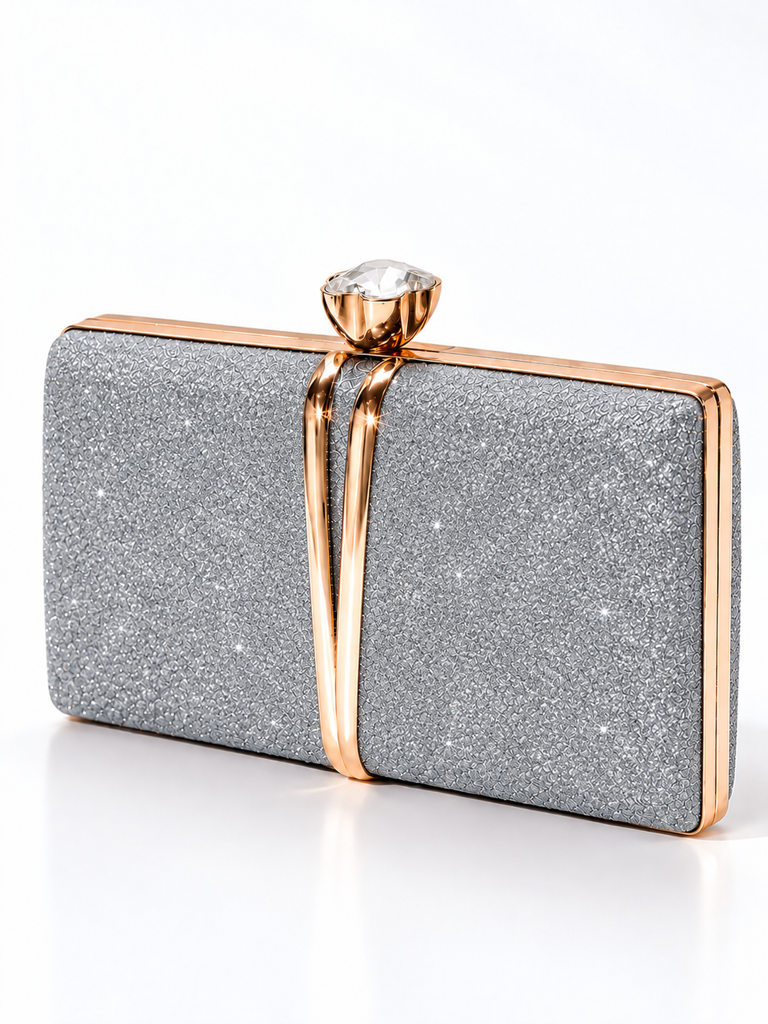 Alessia Crystal Frame Clutch
