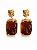 Amber Mosaic Earrings