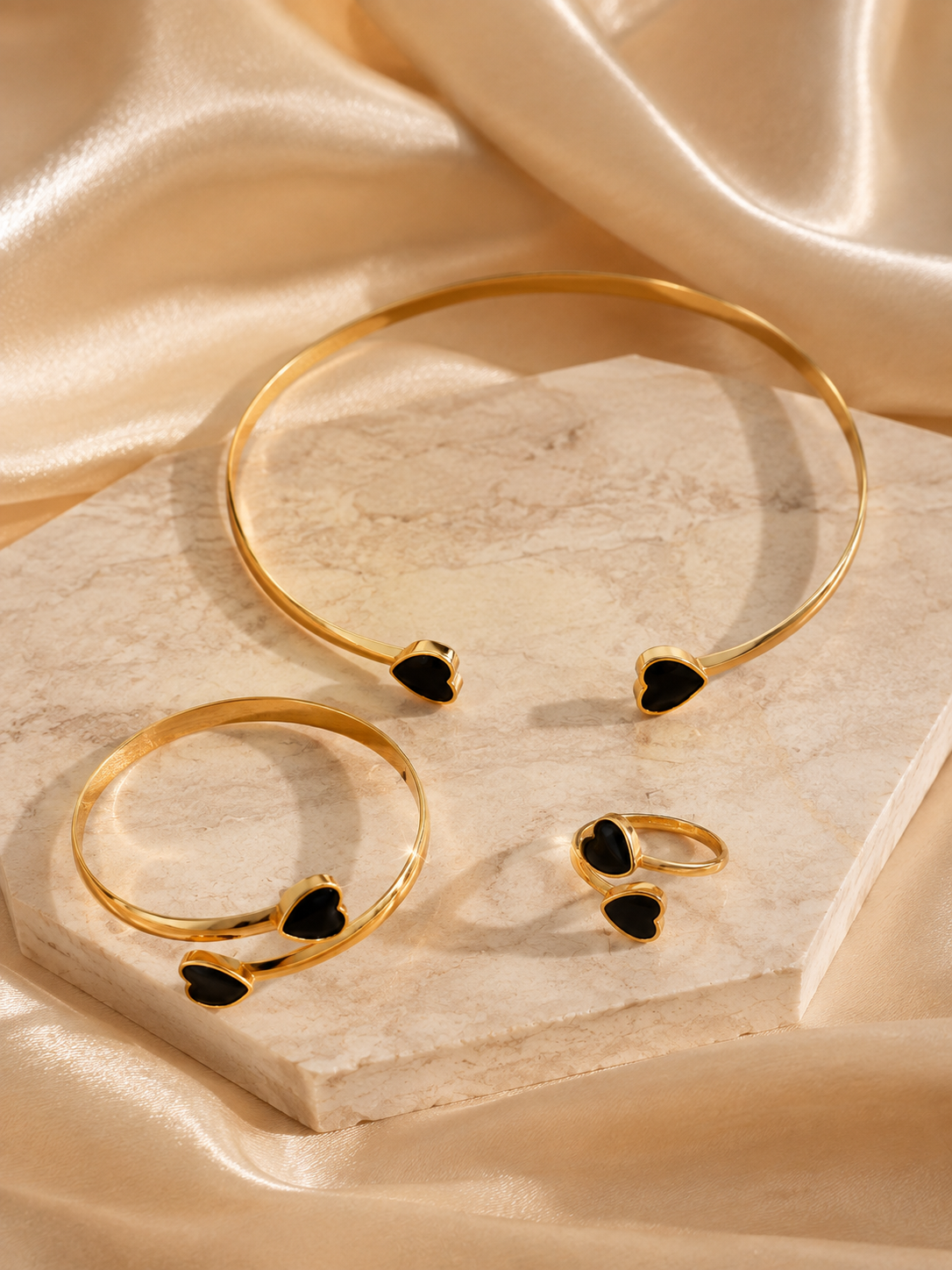 Amora Heart Jewellery Set