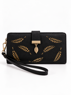 Aurelia Leaf Embossed Long Wallet