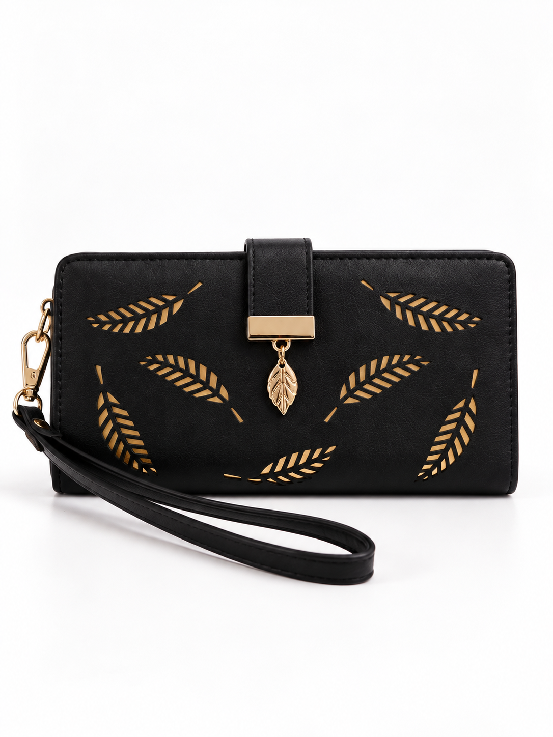 Aurelia Leaf Embossed Long Wallet