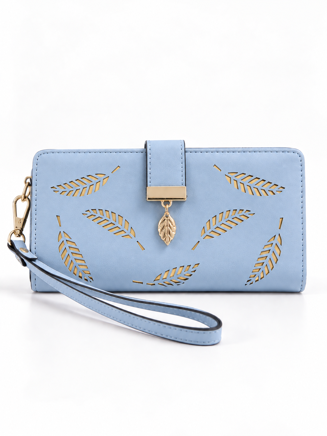 Aurelia Leaf Embossed Long Wallet