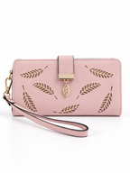 Aurelia Leaf Embossed Long Wallet