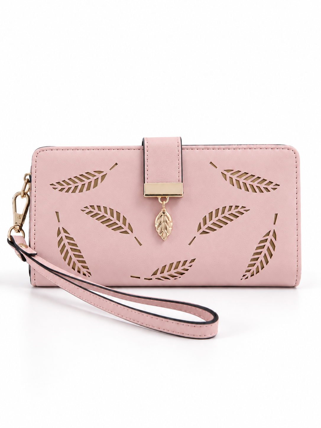 Aurelia Leaf Embossed Long Wallet