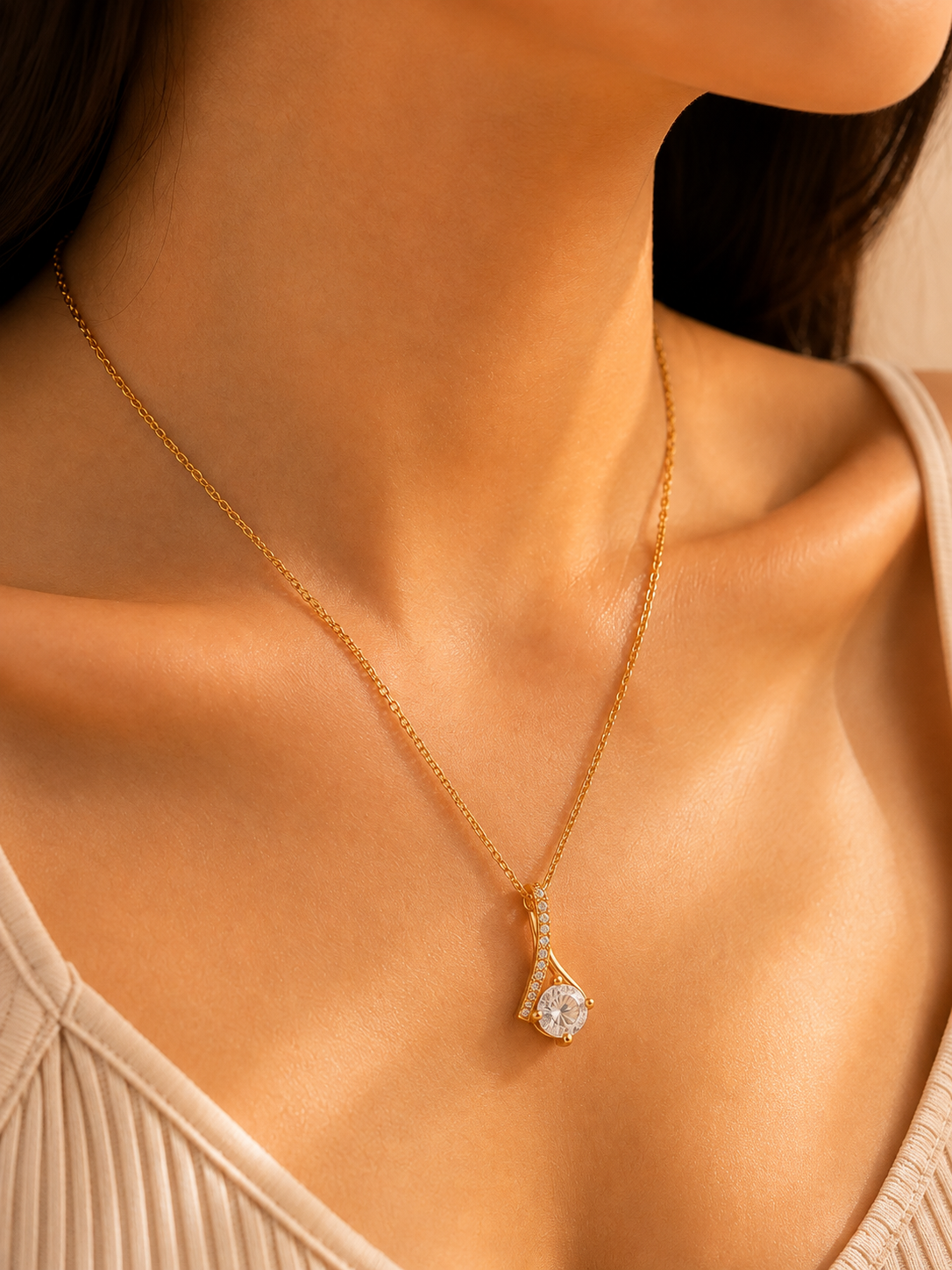 Aurelia Teardrop Necklace
