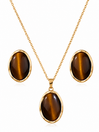 Aurelia Tiger's Eye Jewellery Set