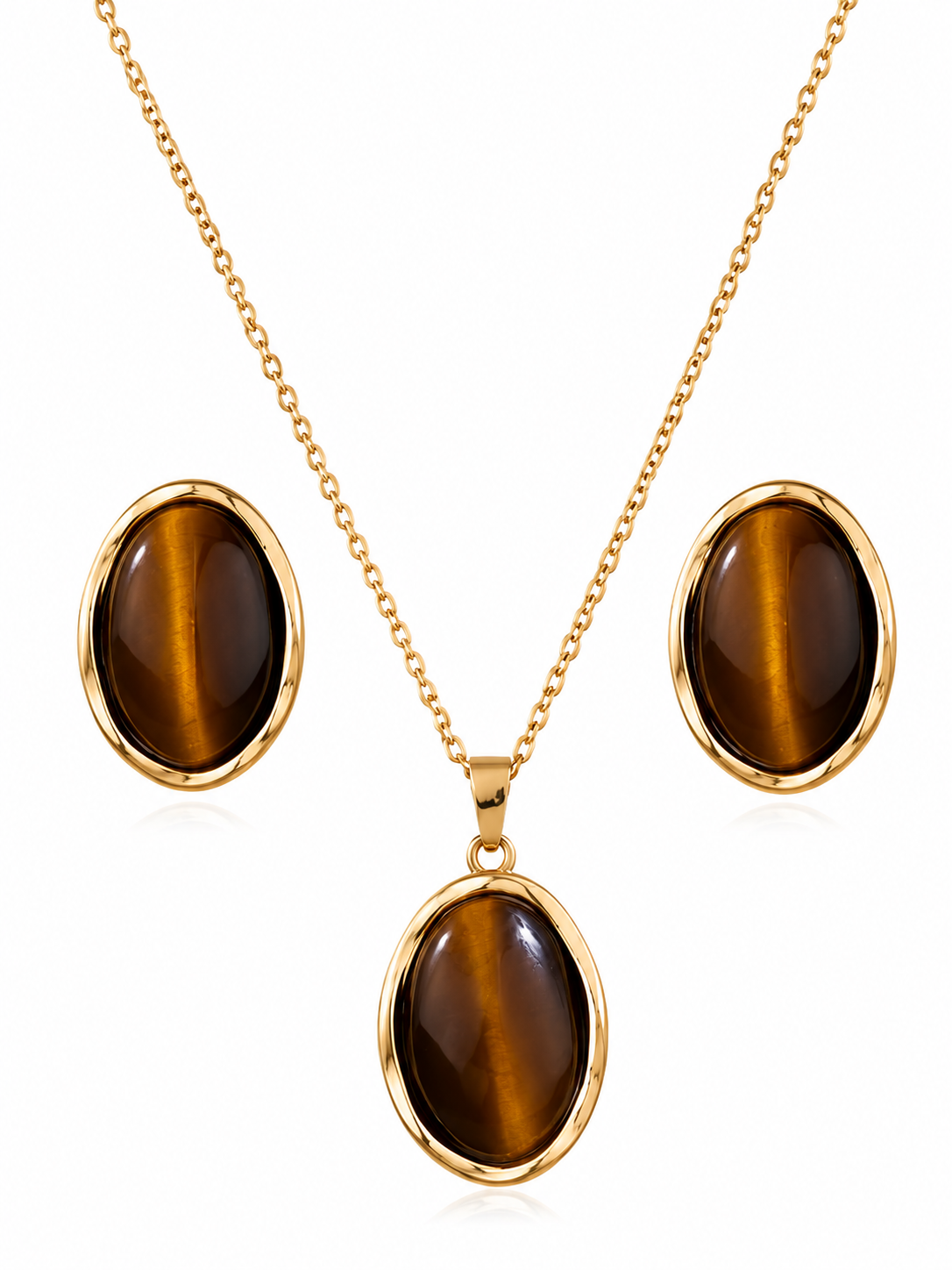 Aurelia Tiger's Eye Jewellery Set