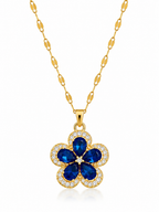 Azure Bloom Necklace