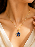 Azure Bloom Necklace