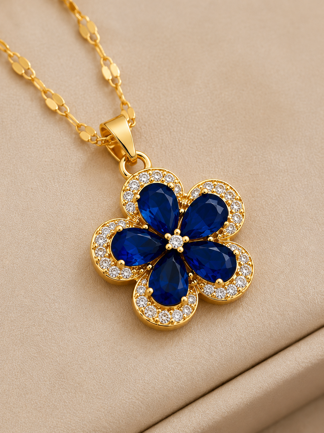 Azure Bloom Necklace