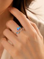 Azure Bloom Ring