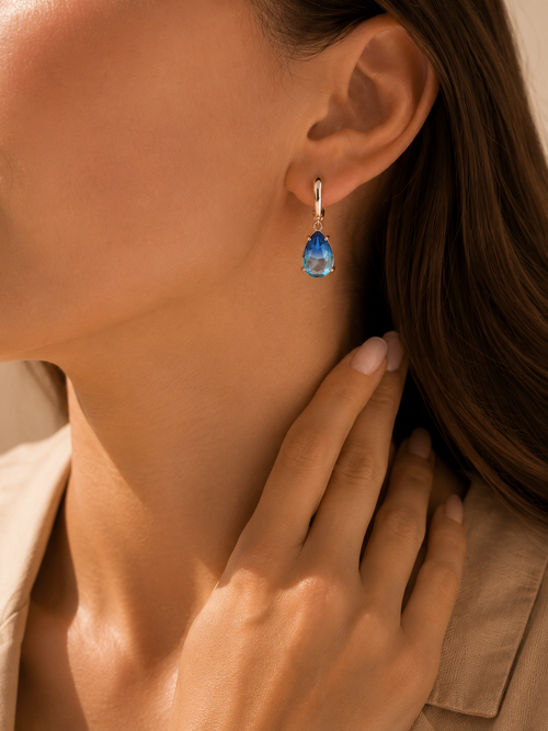 Azure Teardrop Earrings
