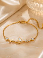 Butterfly Pearl Bracelet