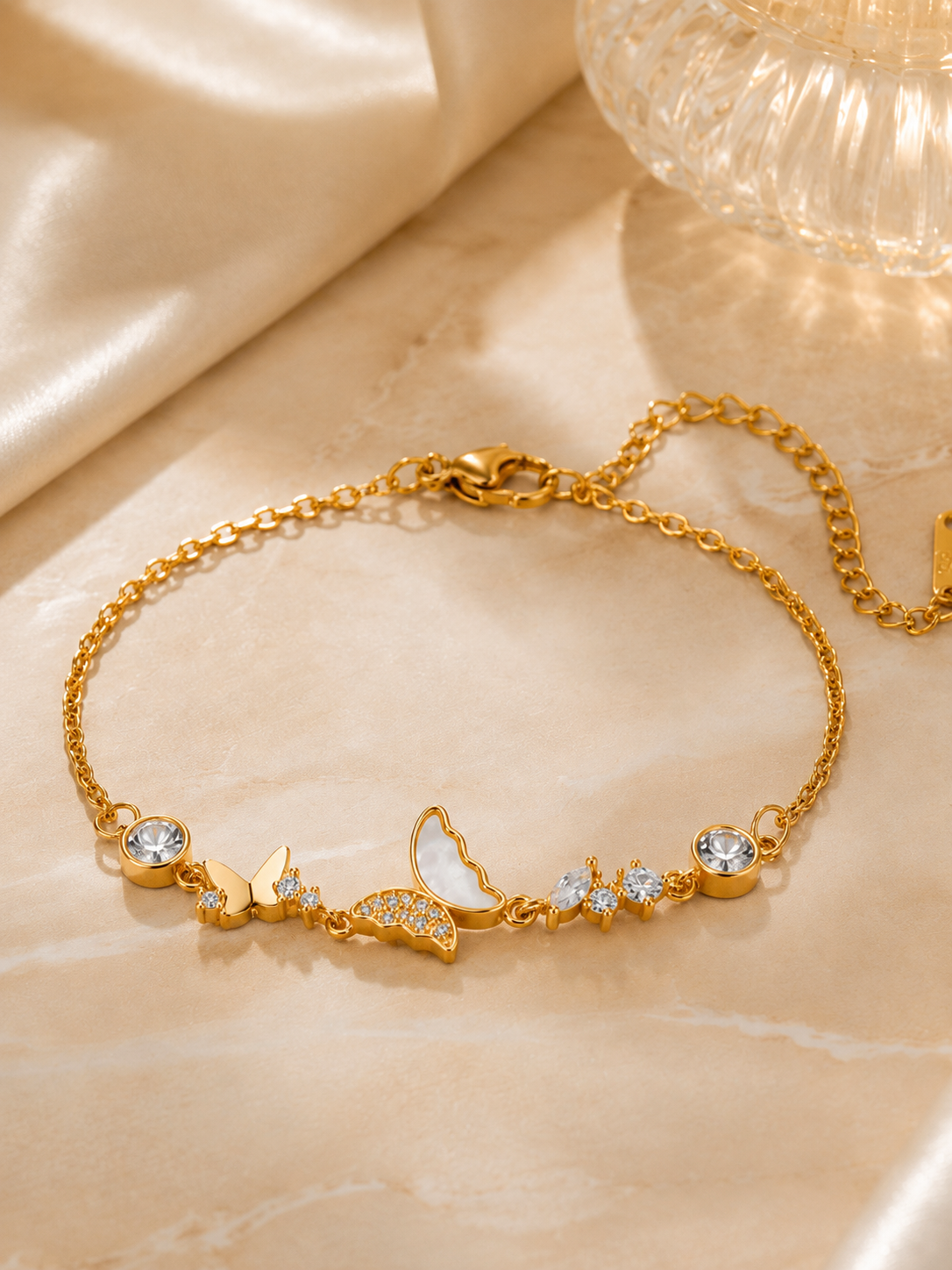Butterfly Pearl Bracelet