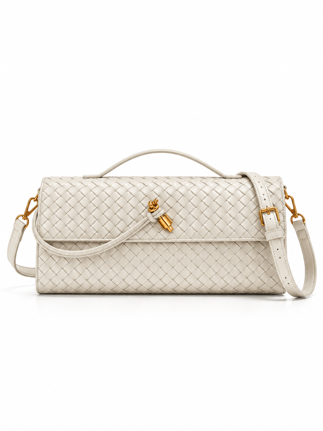 Celeste Woven Leather Shoulder Bag