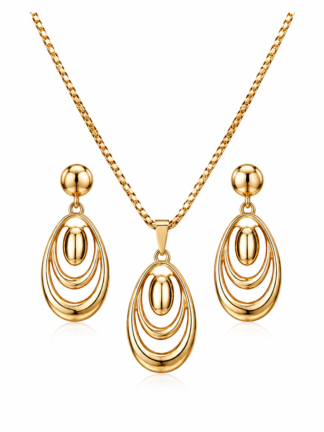 Celestine Water Drop Jewellery Set