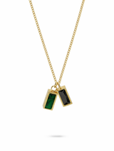 Dual Gem Pendant Necklace – Briset London