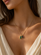 Dual Gem Pendant Necklace – Briset London