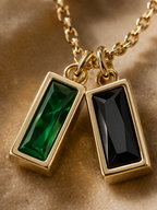 Dual Gem Pendant Necklace – Briset London