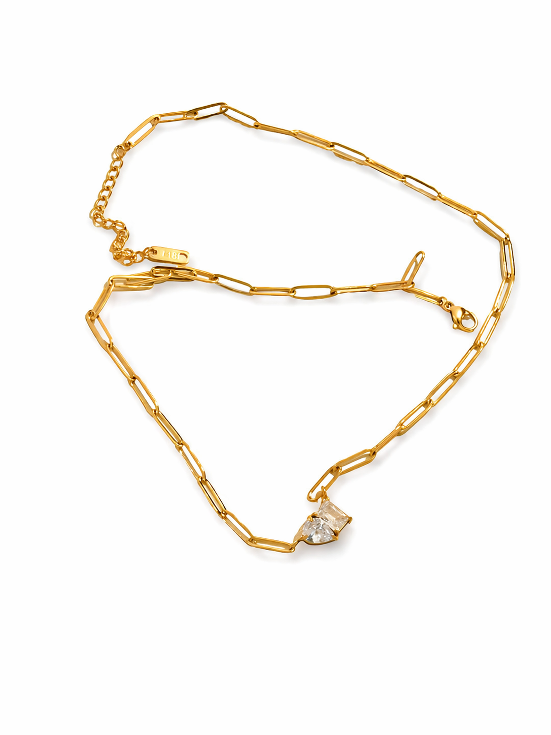 Duo Crystal Link Necklace – Briset London
