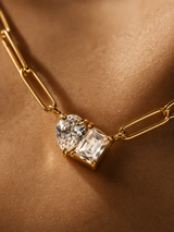 Duo Crystal Link Necklace – Briset London