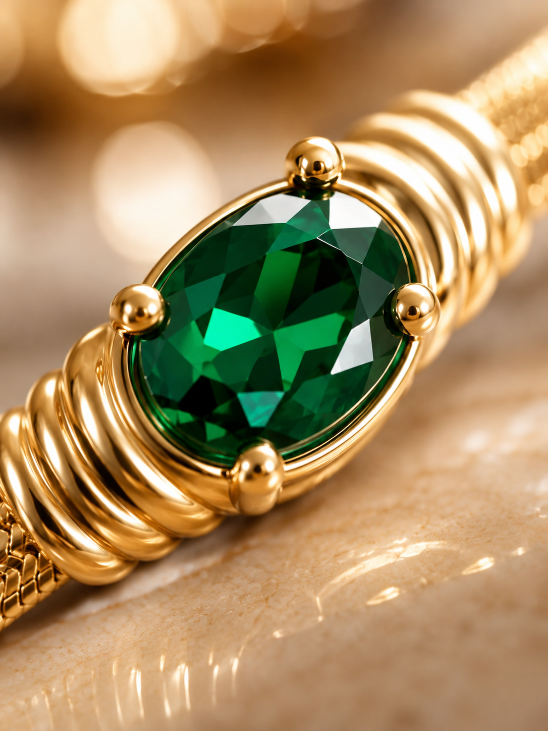 Élan Emerald Green Jewellery Set