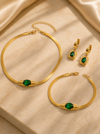 Élan Emerald Green Jewellery Set