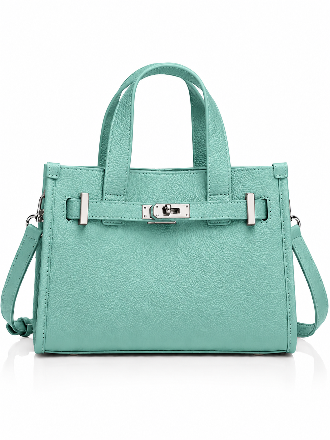 Elara Leather Top Handle Handbag
