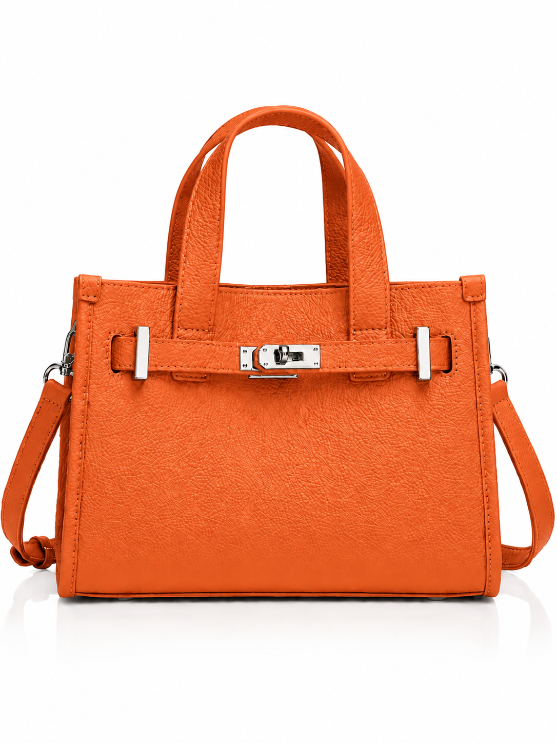 Elara Leather Top Handle Handbag