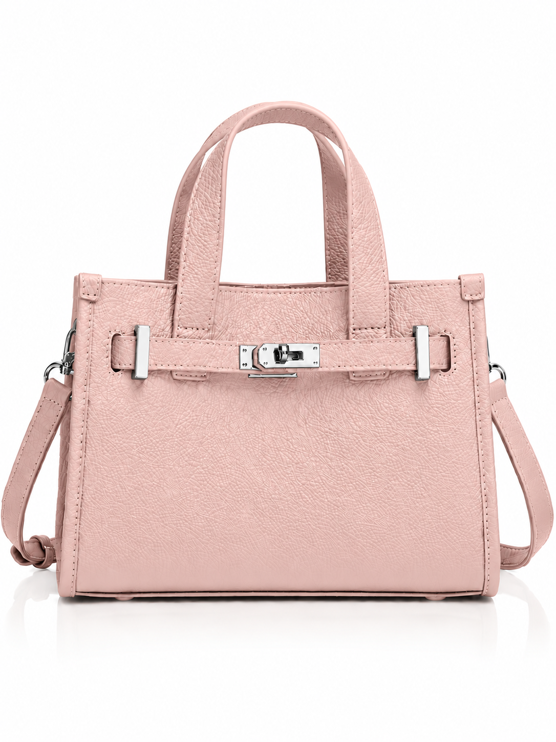 Elara Leather Top Handle Handbag
