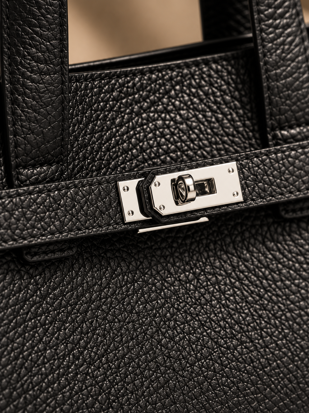 Elara Leather Top Handle Handbag