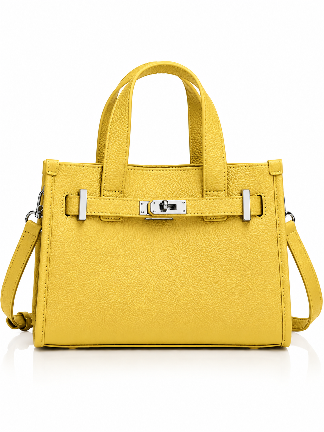 Elara Leather Top Handle Handbag