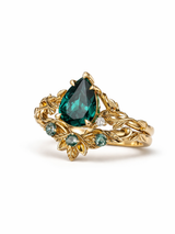 Emerald Drop Ring – Briset London
