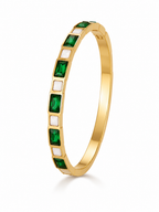 Emerald Mosaic Bangle