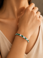 Emerald Mosaic Bangle