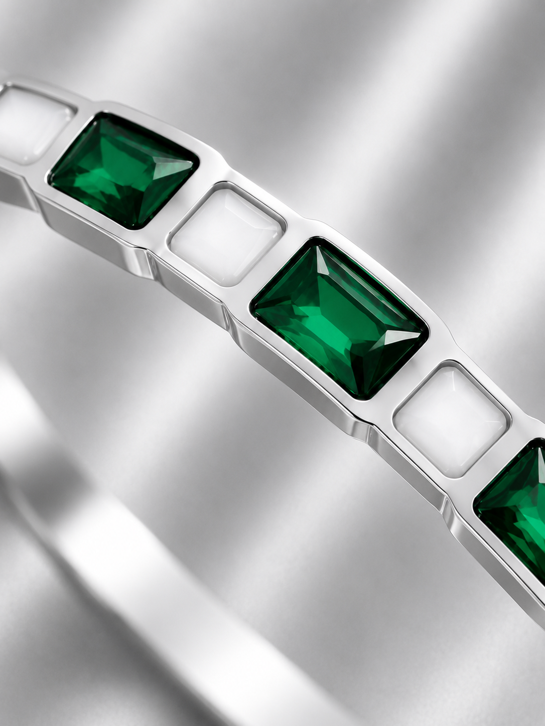 Emerald Mosaic Bangle