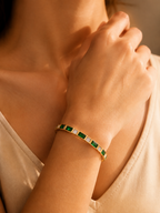 Emerald Mosaic Bangle