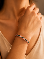 Emerald Mosaic Bangle