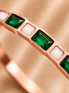 Emerald Mosaic Bangle