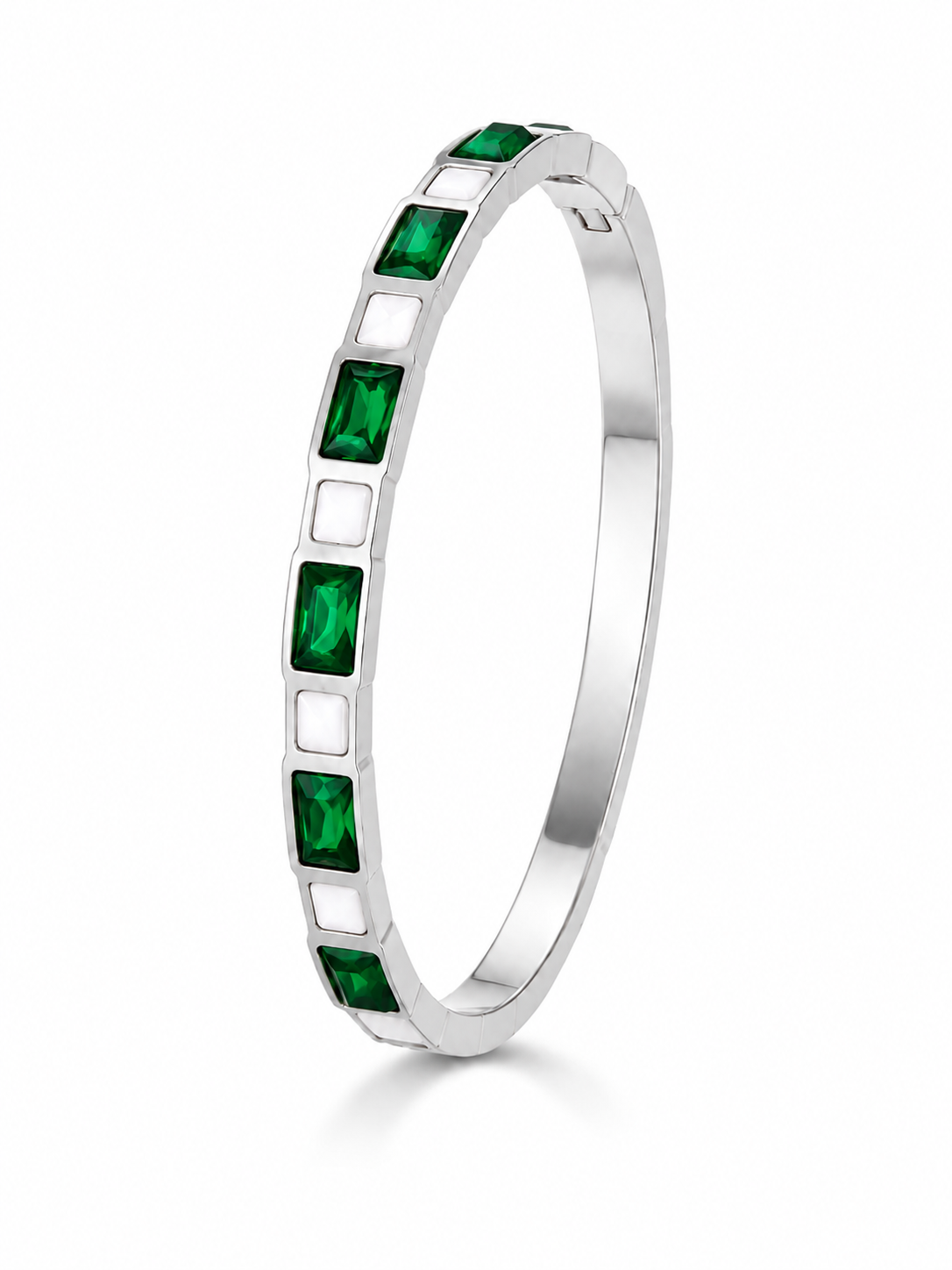 Emerald Mosaic Bangle