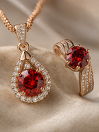 Garnet Drop Necklace – Briset London