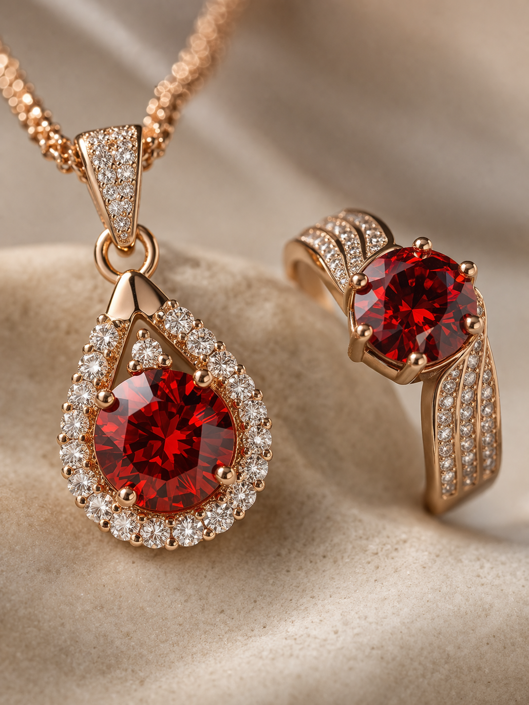 Garnet Drop Necklace – Briset London