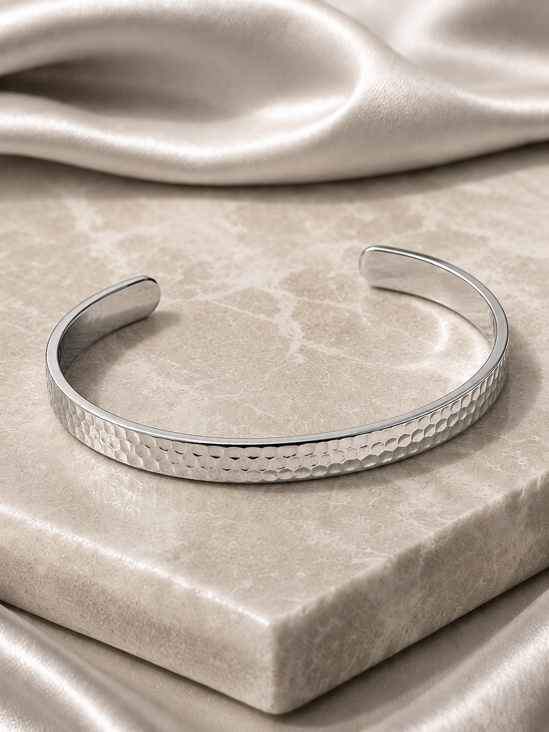 Hammered Cuff Bangle