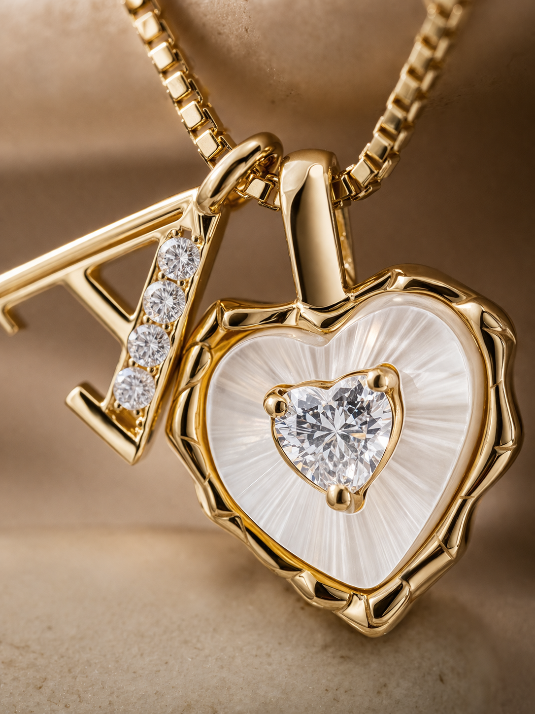 Initial Heart Necklace – Briset London