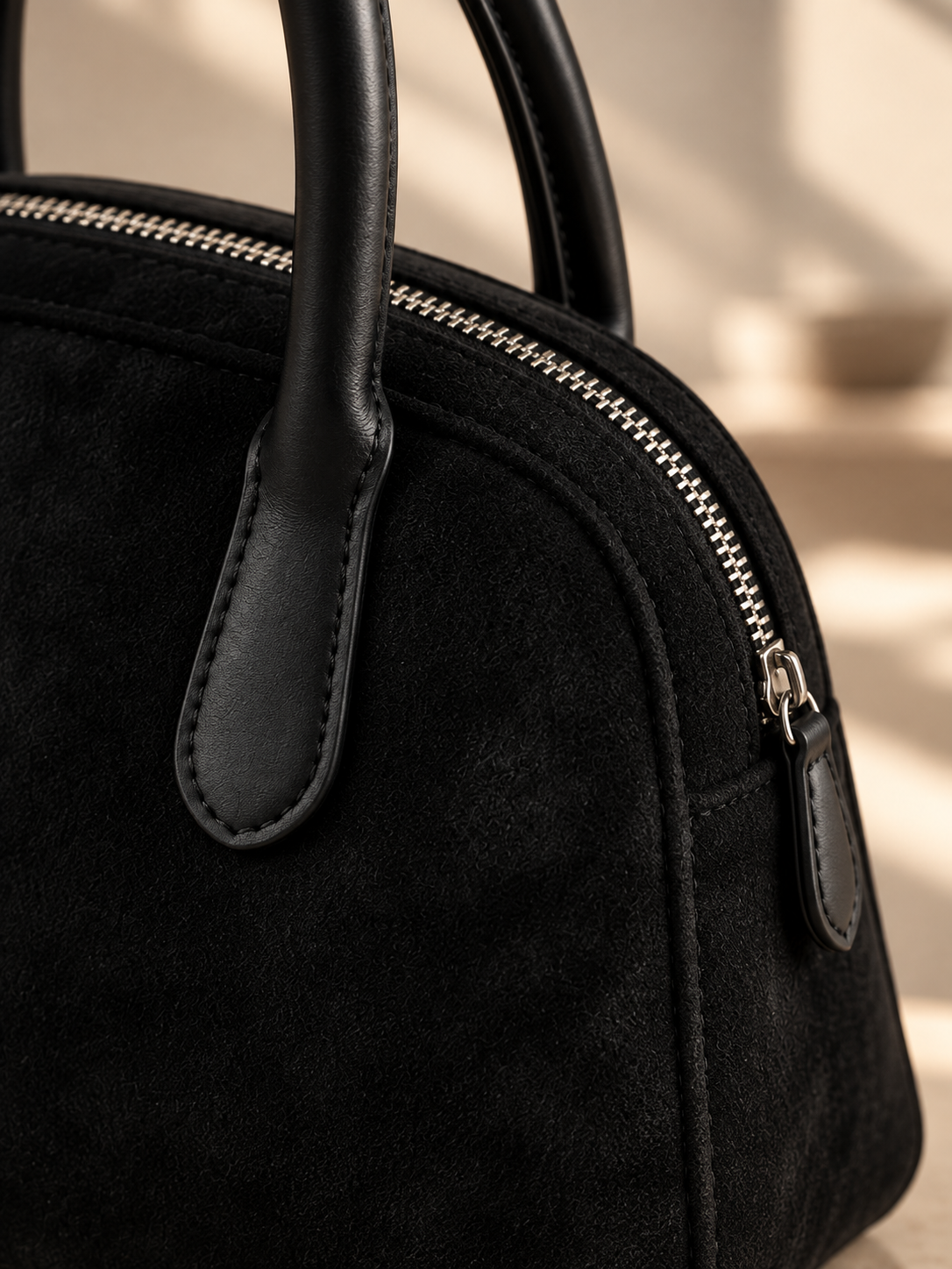 Isabella Suede Shoulder Handbag