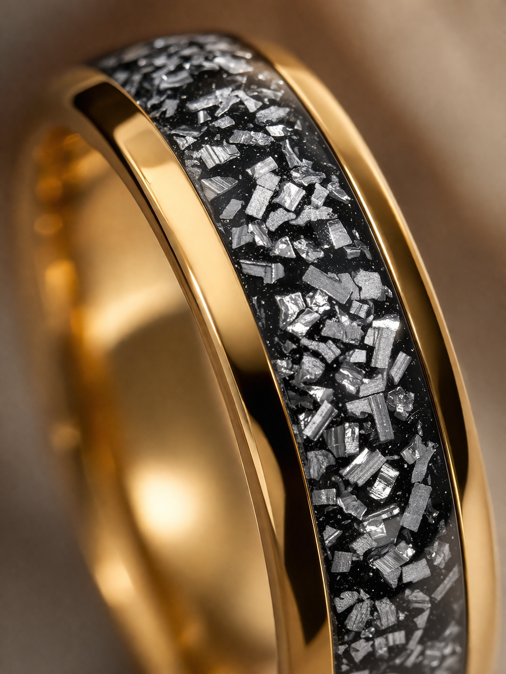 Meteorite Inlay Ring – Briset London