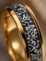 Meteorite Inlay Ring – Briset London